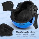 Odoland gyerek sí sisak és síszemüveg szett állítható, PC-héj, EPS-hab - outlet termék