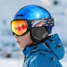 Odoland gyerek sí sisak és síszemüveg szett állítható, PC-héj, EPS-hab - outlet termék