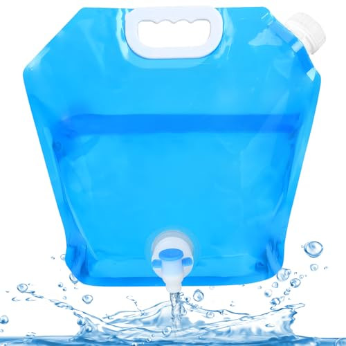 flintronic 10L összecsukható víztartály csappal kék - outlet termék