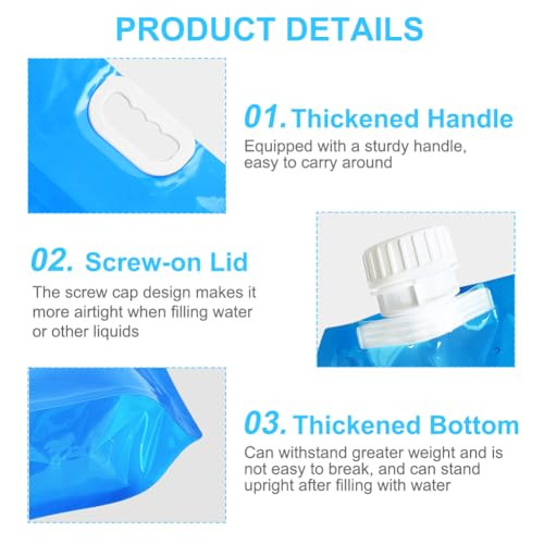 flintronic 10L összecsukható víztartály csappal kék - outlet termék