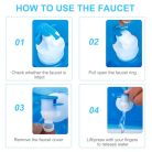 flintronic 10L összecsukható víztartály csappal kék - outlet termék