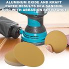 ABSOPRO 8 hüvelykes csiszolótárcsák 180 szemcse 25 darabos, sárga - outlet termék