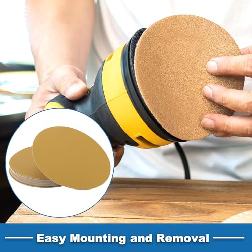 ABSOPRO 8 hüvelykes csiszolótárcsák 180 szemcse 25 darabos, sárga - outlet termék