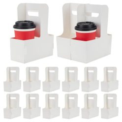   BENECREAT 25 darabos fehér karton pohártartó 17,6 x 8 x 22 cm - outlet termék