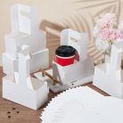 BENECREAT 25 darabos fehér karton pohártartó 17,6 x 8 x 22 cm - outlet termék