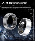 Smart Ring fitnesz gyűrű aktivitásmérő 5ATM, vízálló, alváskövető, pulzusmérő - outlet termék