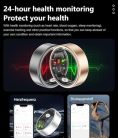Smart Ring fitnesz gyűrű aktivitásmérő 5ATM, vízálló, alváskövető, pulzusmérő - outlet termék
