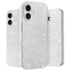   LONLI Hue - iPhone 16 tok fehér gyöngyház - outlet termék