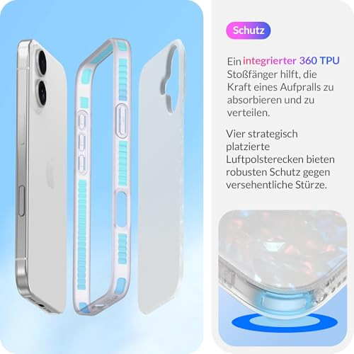 LONLI Hue - iPhone 16 tok fehér gyöngyház - outlet termék