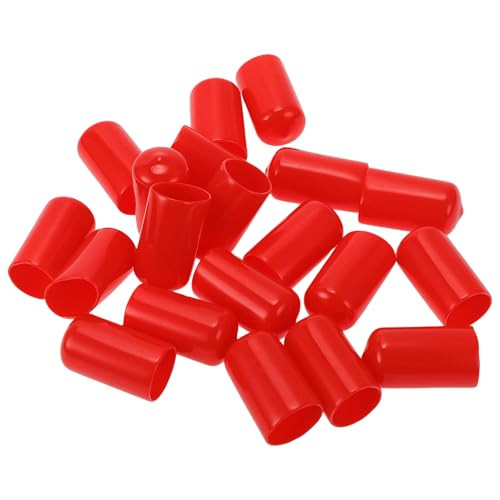 ABSOPRO 21 mm kerékanya porvédő sapka 20 darabos, piros - outlet termék