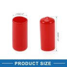 ABSOPRO 21 mm kerékanya porvédő sapka 20 darabos, piros - outlet termék