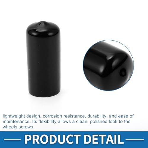 ABSOPRO 21 mm kerékanya védőkupak fekete, 20 darabos - outlet termék