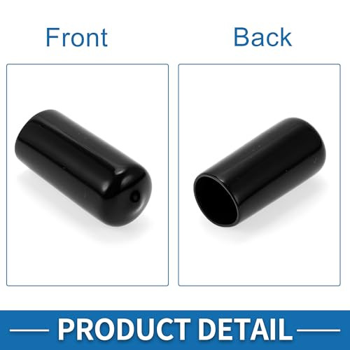 ABSOPRO 21 mm kerékanya védőkupak fekete, 20 darabos - outlet termék