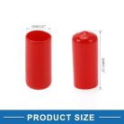 ABSOPRO kerékanya védőkupakok 19mm piros, 20 darabos - outlet termék