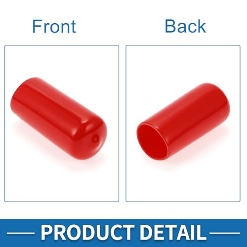 ABSOPRO kerékanya védőkupakok 19mm piros, 20 darabos - outlet termék