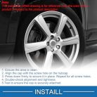 ABSOPRO kerékanya védőkupakok 19mm piros, 20 darabos - outlet termék