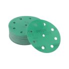 ABSOPRO 5 hüvelykes csiszolótárcsa 9 lyukú 2000 szemcse zöld 50 darabos - outlet termék