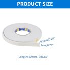 ABSOPRO 0,79"x0,20"x16,40ft javítószalag fehér, 1 darabos - outlet termék