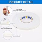 ABSOPRO 0,79"x0,20"x16,40ft javítószalag fehér, 1 darabos - outlet termék