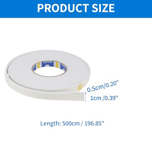 ABSOPRO 0,39"x0,20"x16,40ft javítószalag 1 darabos, fehér - outlet termék