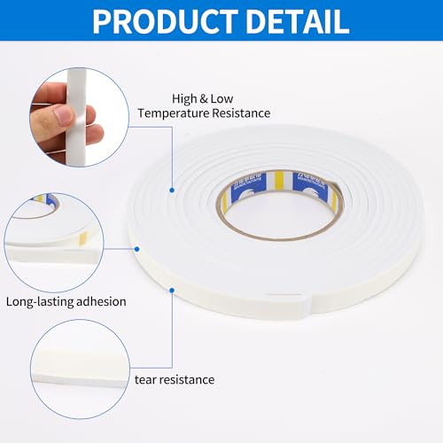 ABSOPRO 0,39"x0,20"x16,40ft javítószalag 1 darabos, fehér - outlet termék
