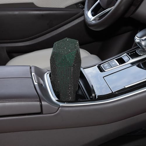 ABSOPRO autós szemetes strasszos hordozható zöld - outlet termék