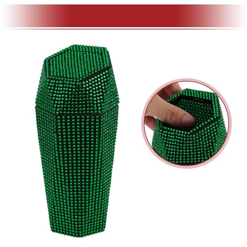 ABSOPRO autós szemetes strasszos hordozható zöld - outlet termék