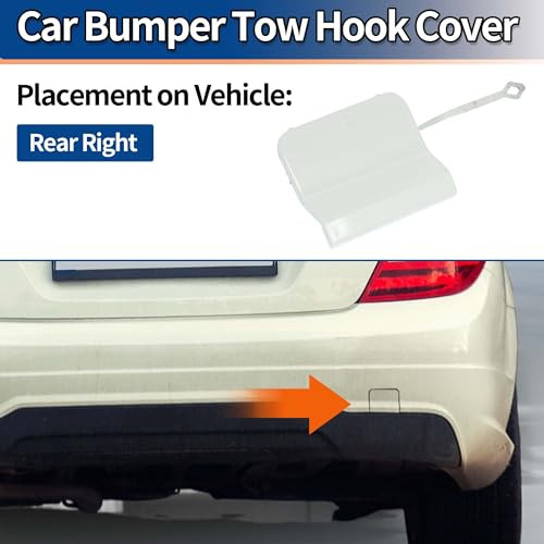 ABSOPRO hátsó vonóhorog takaró Mercedes-Benz C-Class W204 FL AMG 2012-2015 - outlet termék