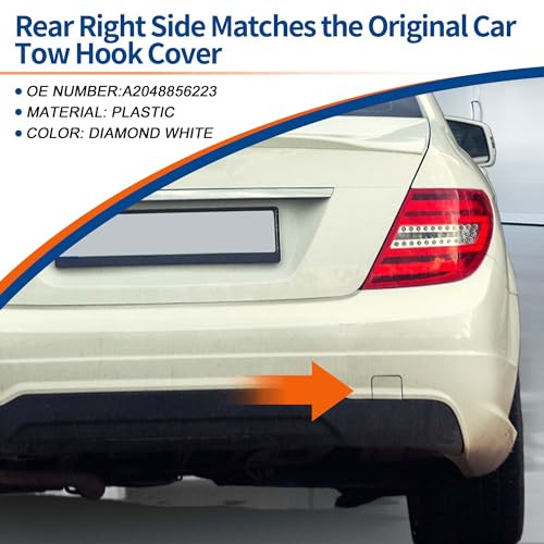 ABSOPRO hátsó vonóhorog takaró Mercedes-Benz C-Class W204 FL AMG 2012-2015 - outlet termék