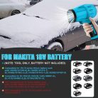 Makita kompatibilis 18 V lombfúvó 80 m/s, akkumulátor nélkül - outlet termék