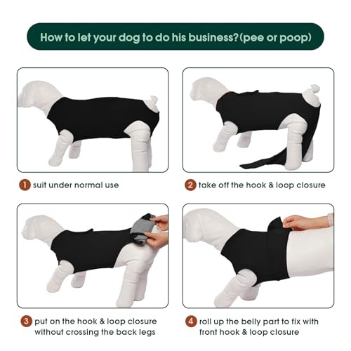 Kuoser kutyaruha műtét után fekete - outlet termék