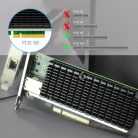 GLOTRENDS ST7215 1-port 10Gb RJ45 ethernet hálózati kártya Intel X540 vezérlő, PCIE - outlet termék
