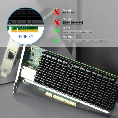 GLOTRENDS ST7215 1-port 10Gb RJ45 ethernet hálózati kártya Intel X540 vezérlő, PCIE - outlet termék