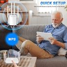 MEETOWN WLAN jelerősítő, Ultraxtendex WiFi jelerősítő LAN csatlakozással 300 Mbit/s - outlet termék