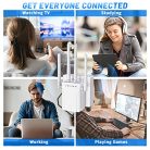MEETOWN WLAN jelerősítő, Ultraxtendex WiFi jelerősítő LAN csatlakozással 300 Mbit/s - outlet termék