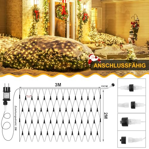 Laybasic LED fényháló, kültéri 6x4m, IP44 vízálló, időzítővel - outlet termék