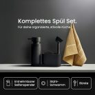 Black Sweden Home® mosogató rendező műkőből fekete - outlet termék