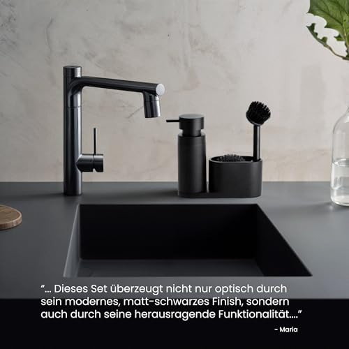 Black Sweden Home® mosogató rendező műkőből fekete - outlet termék