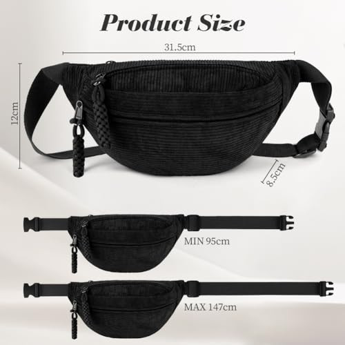 Aucuu női válltáska, kord övtáska, kistáska sport, utazás, futás, iskola - outlet termék