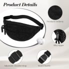 Aucuu női válltáska, kord övtáska, kistáska sport, utazás, futás, iskola - outlet termék