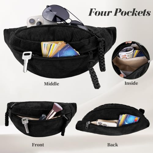 Aucuu női válltáska, kord övtáska, kistáska sport, utazás, futás, iskola - outlet termék