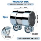 LPZMPZ kipufogó bilincs 55 mm átmérőjű rozsdamentes acél - outlet termék