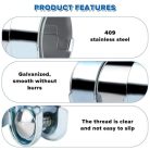 LPZMPZ kipufogó bilincs 55 mm átmérőjű rozsdamentes acél - outlet termék