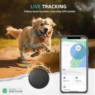 JIARUI GPS nyomkövető kutyáknak csak IOS - mini vízálló fényvisszaverő nyakörv - outlet termék
