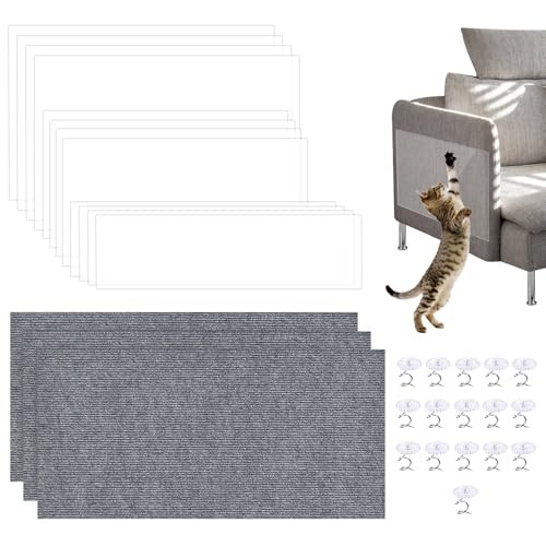 HAOTIAN-X 15 darabos bútorvédő több méretű, átlátszó kanapévédő szürke öntapadós - outlet termék