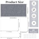 HAOTIAN-X 15 darabos bútorvédő több méretű, átlátszó kanapévédő szürke öntapadós - outlet termék