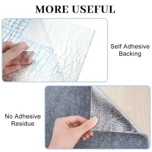 HAOTIAN-X 15 darabos bútorvédő több méretű, átlátszó kanapévédő szürke öntapadós - outlet termék