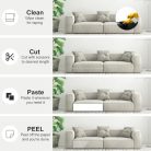 HAOTIAN-X 15 darabos bútorvédő több méretű, átlátszó kanapévédő szürke öntapadós - outlet termék