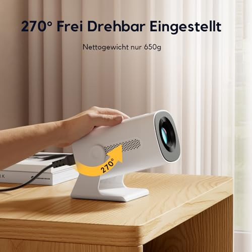 AKIYO projektor, mini projektor Full HD 1080P támogatott, automatikus - outlet termék