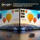 Google TV Box - 4K okos TV box HDR10+ UHD, Dolby Audio, Google/Netflix tanúsítvány - outlet termék